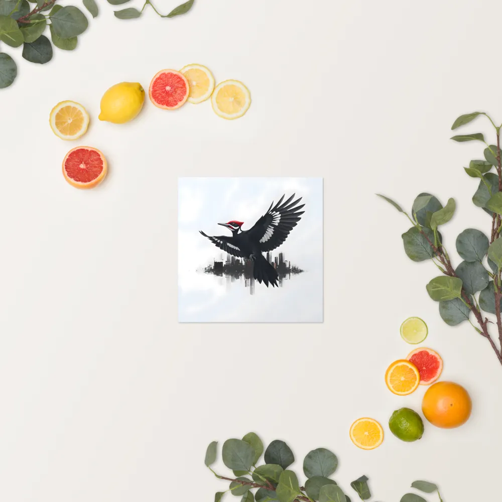 Urban Woodpecker 
 Poster | 10″x 10″