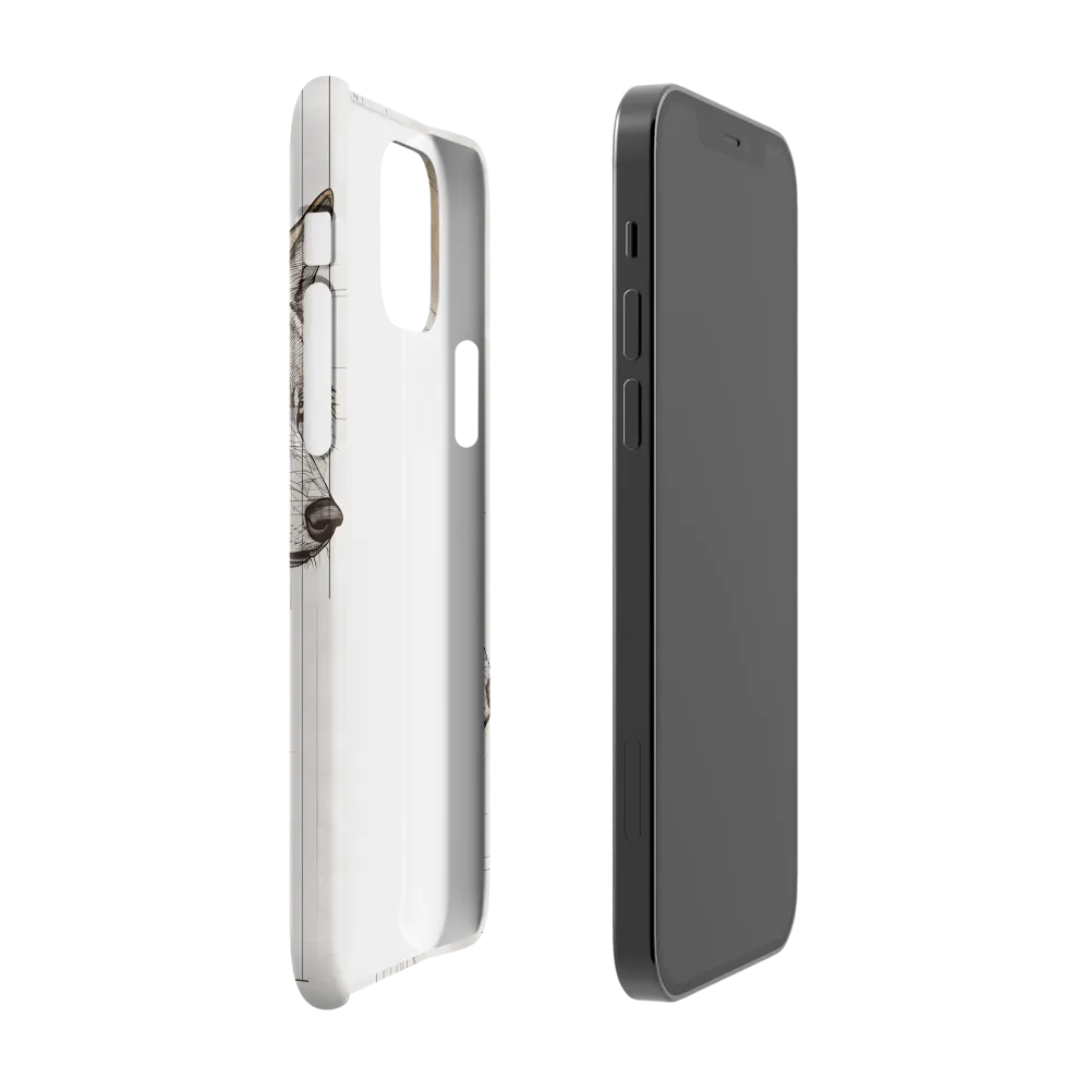 Geometric Harmony: The Essence of Wolves | Phone Case |  12 Pro | Snap Case | Glossy