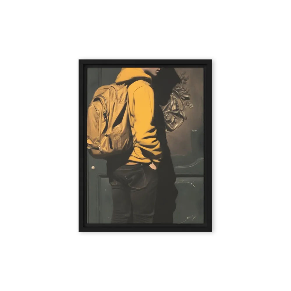 Silent Reflection | Canvas with Black Frame | 9″×12″