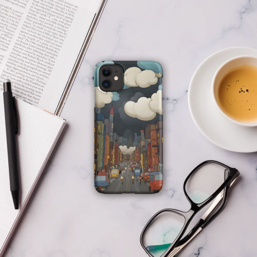 Urban Symphony: A City Awakens at Dusk | Phone Case |  11 | Snap Case | Matte