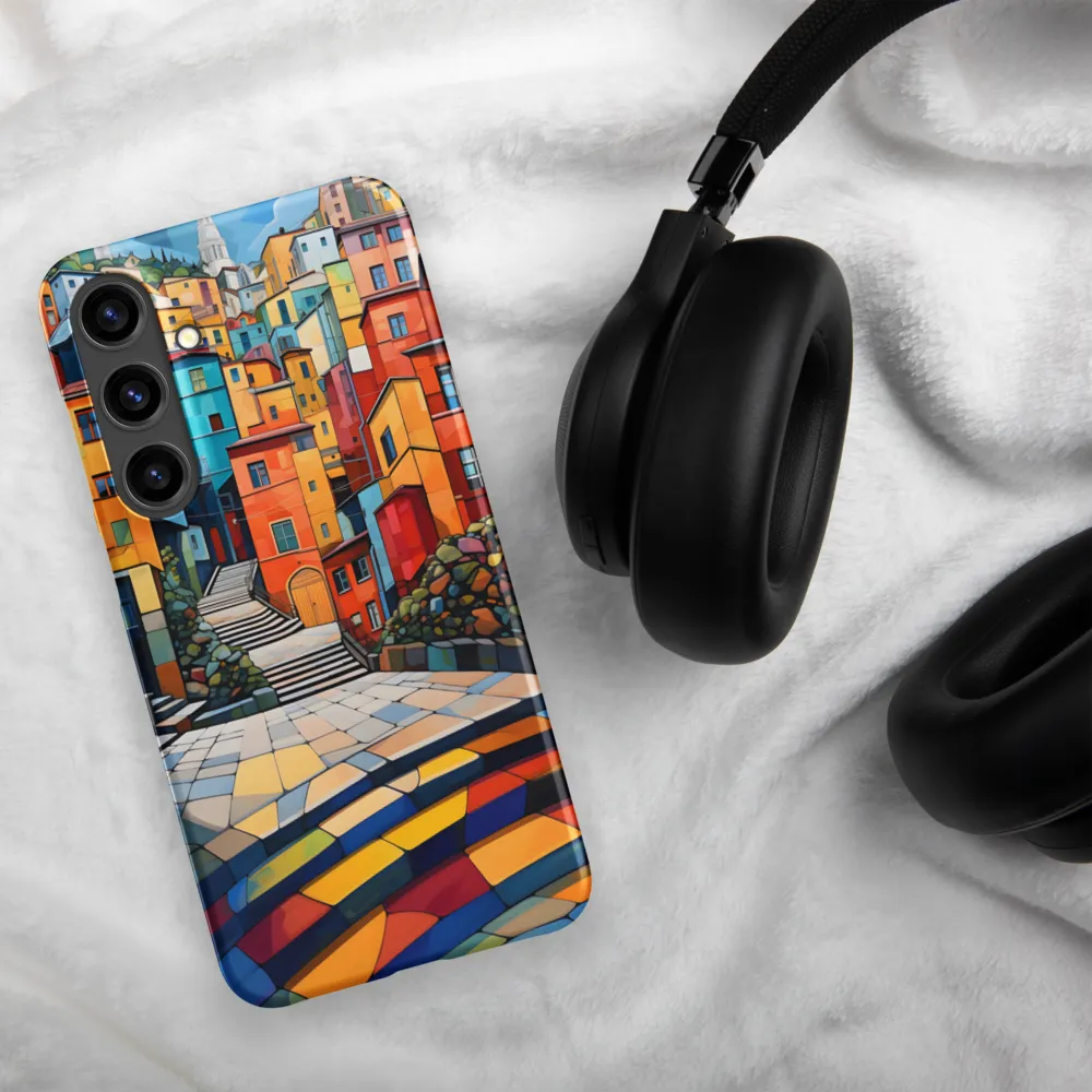 Vibrant Village: A Cubist Journey