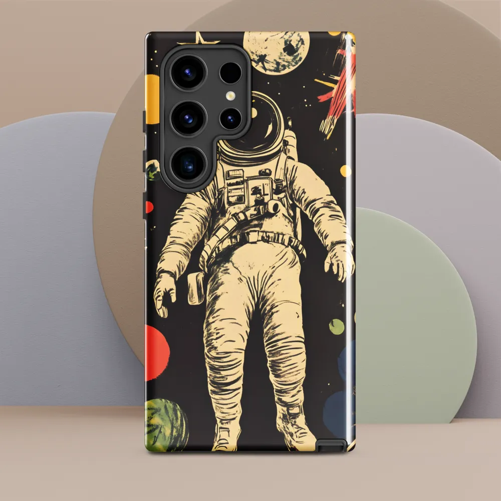 Cosmic Journey: An Astronaut's Perspective | Phone Case |  S24 Ultra | Tough Case | Glossy