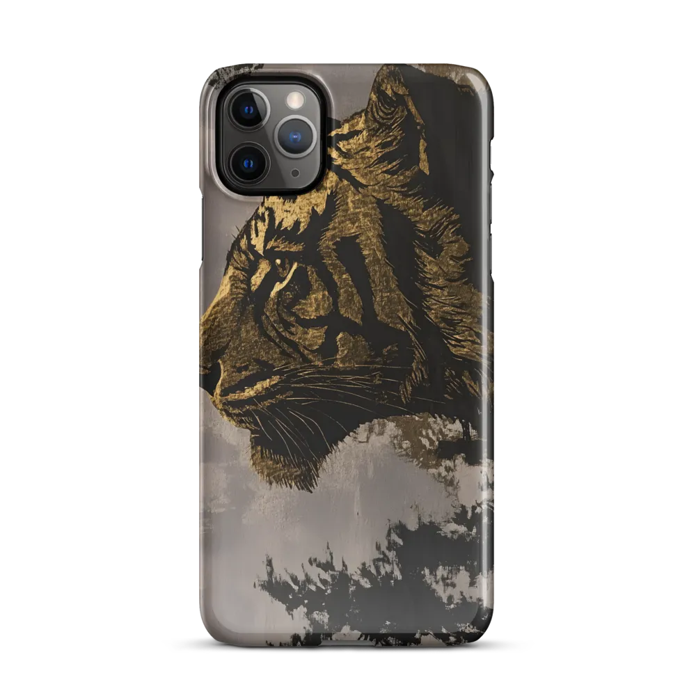 Majestic Silence: The Golden Tiger | Phone Case |  11 Pro Max | Snap Case | Glossy