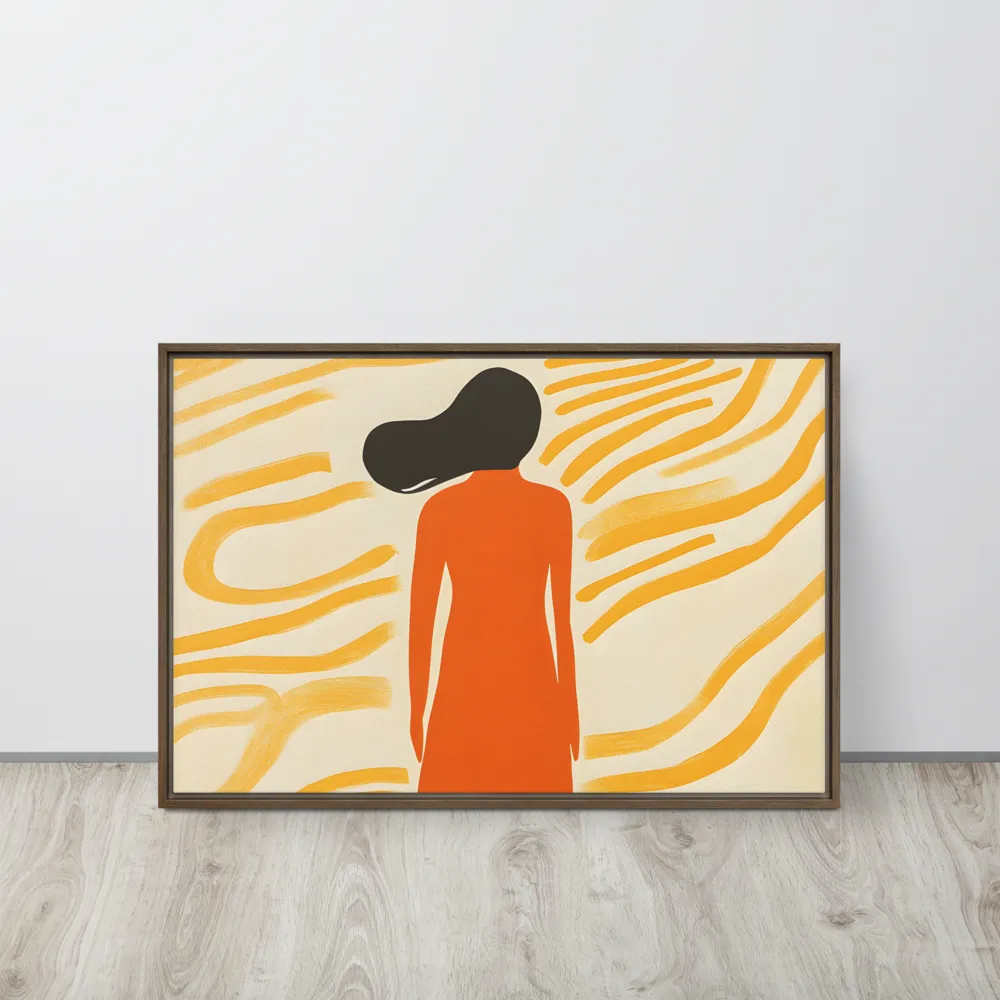 Connection to Serenity | Canvas with Brown Frame | 20″×30″