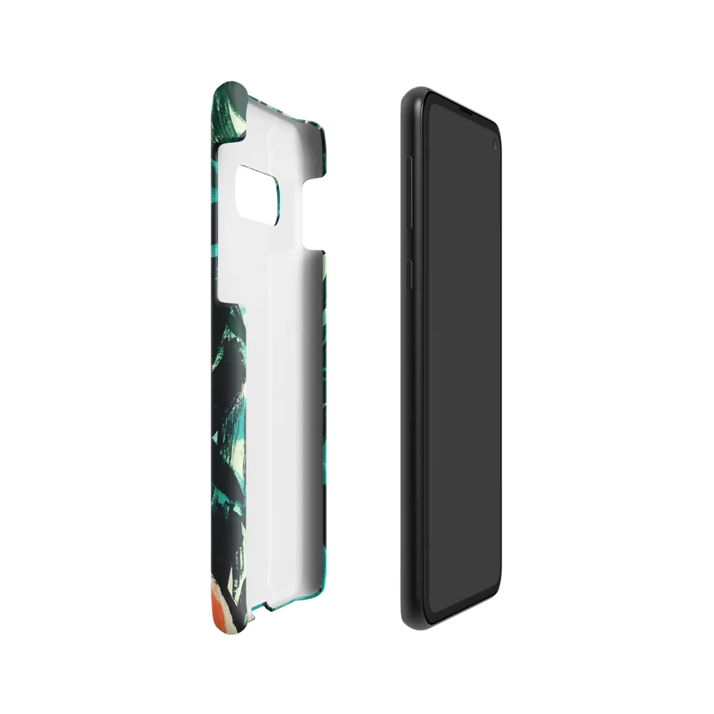Curious Giraffe in Lush Greenery | Phone Case |  S10e | Snap Case | Matte
