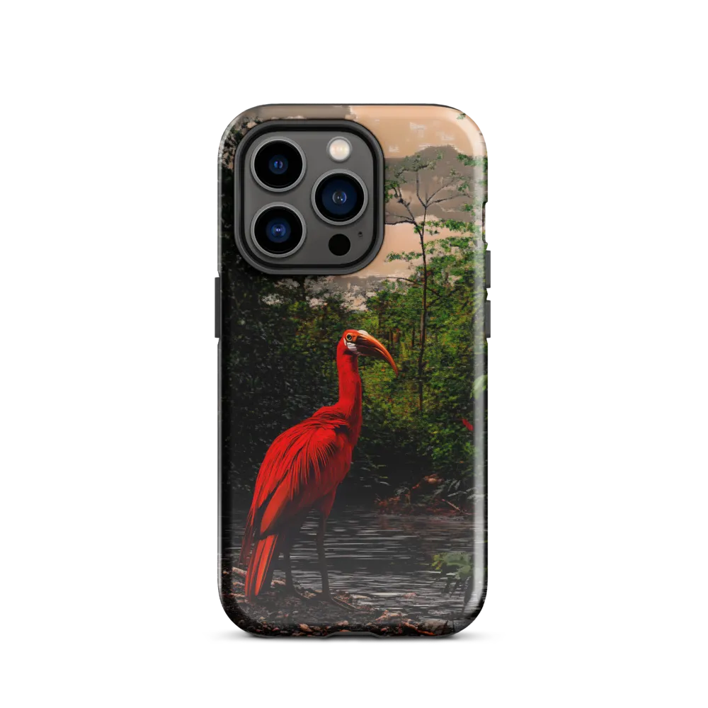 Enigmatic Elegance: The Scarlet Observer