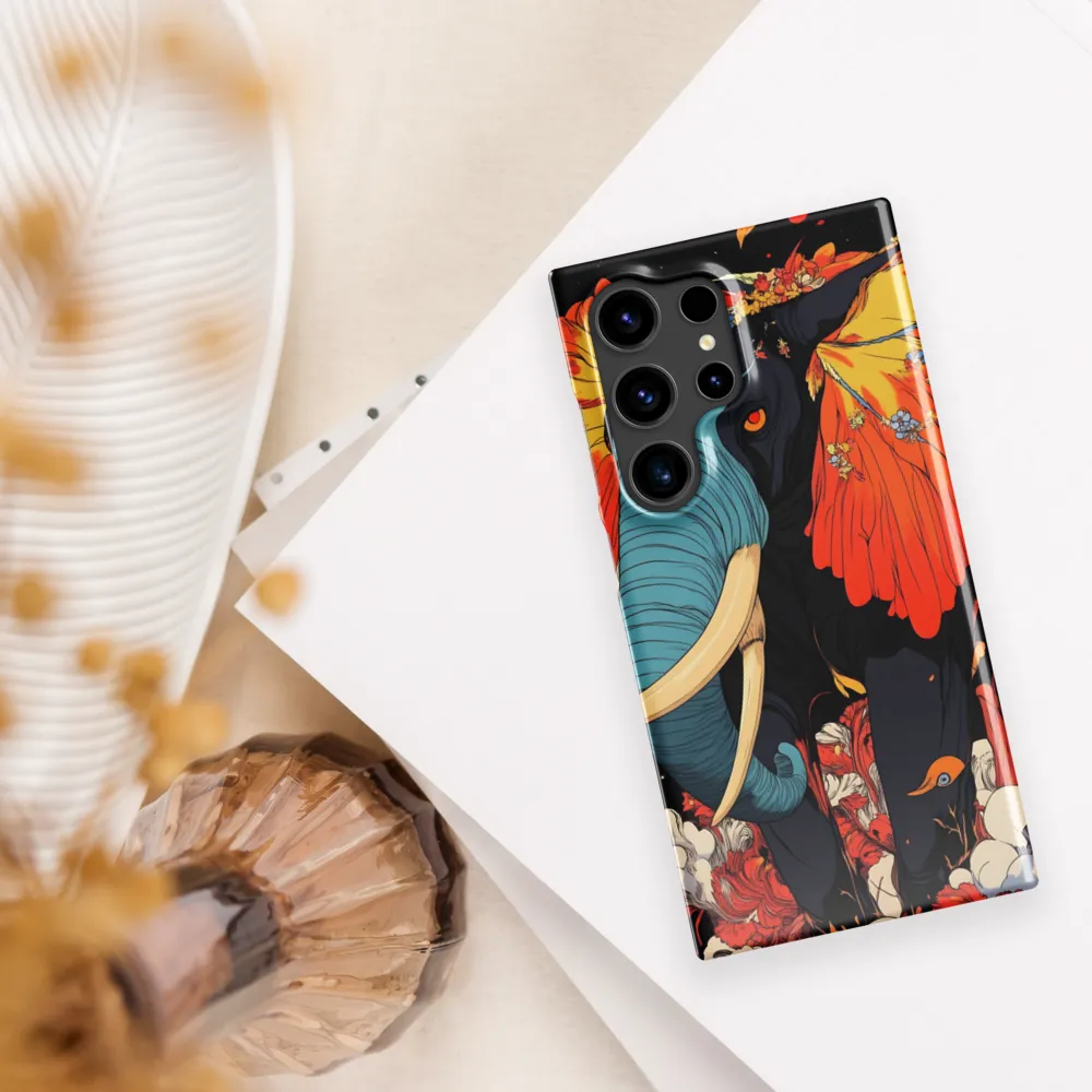Majesty of the Floral Elephant | Phone Case |  S24 Ultra | Snap Case | Glossy