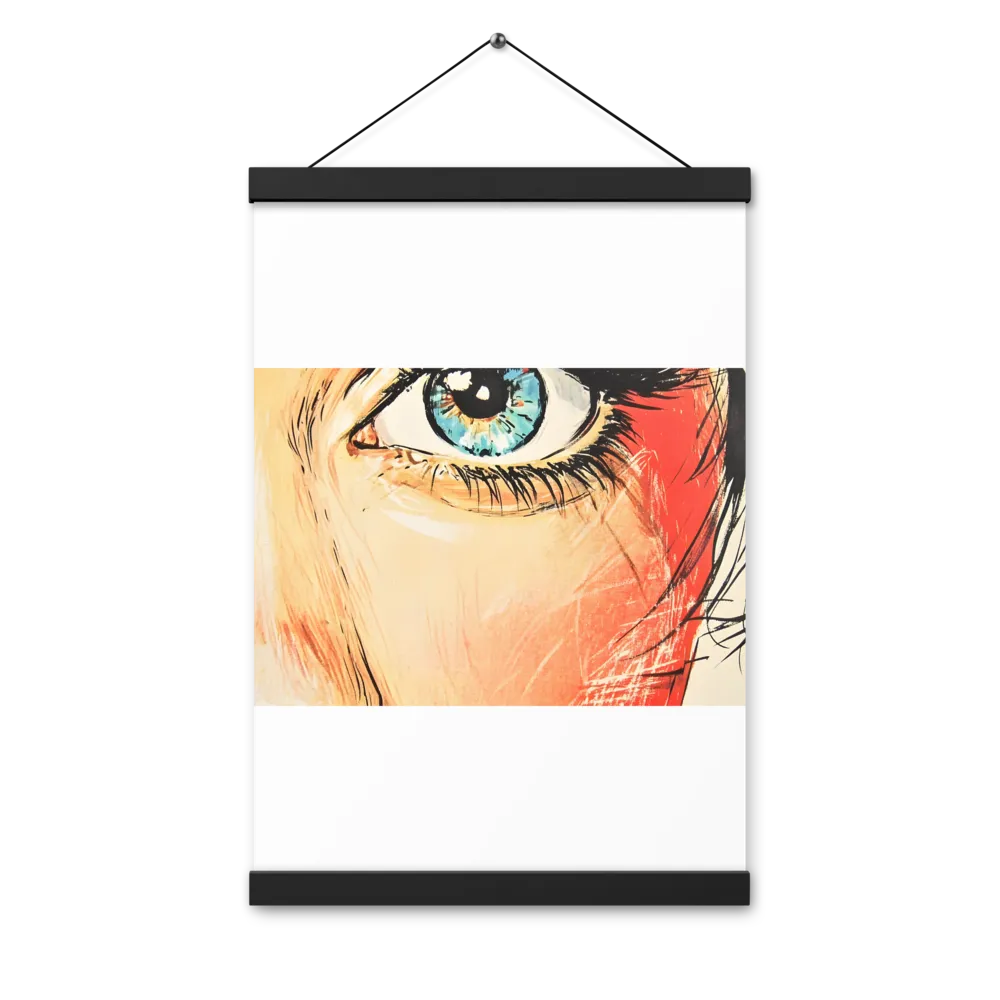 Gaze of Emotion | Poster With Black Wood Hanger | 12″×18″