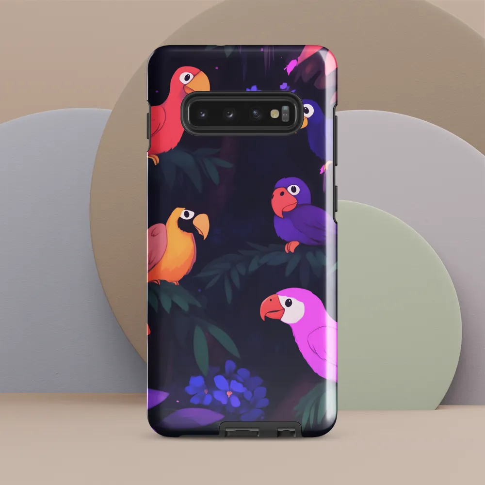 Tropical Parrot Playground | Phone Case |  S10 Plus | Tough Case | Glossy