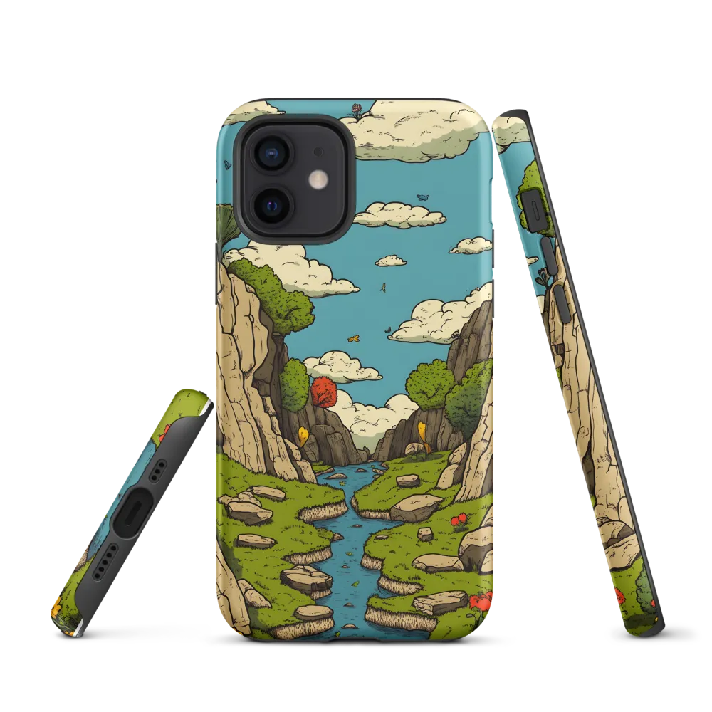 Whimsical Serenity: A Canyon Landscape