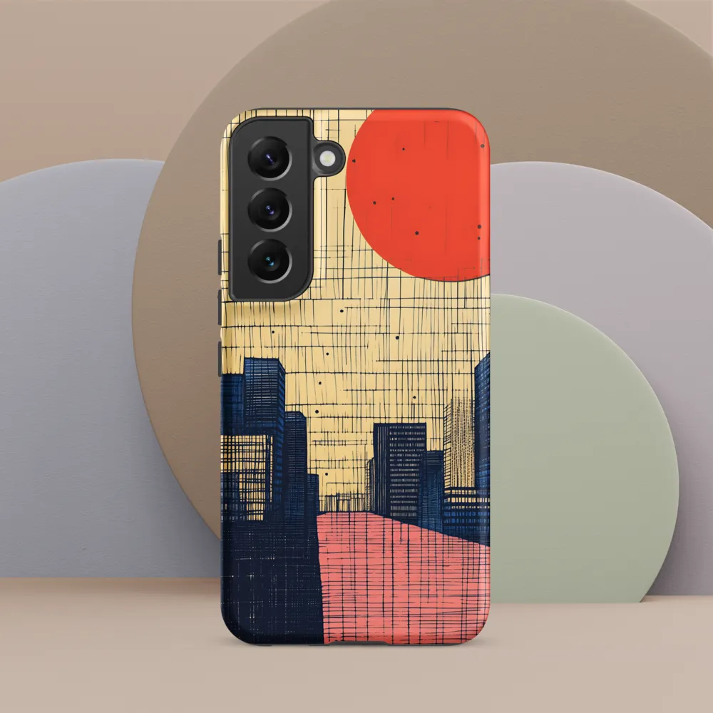 Urban Echoes: A Minimalist Cityscape