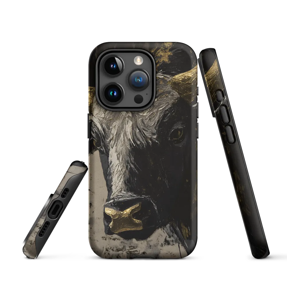 Majestic Bull: The Power in Black and Gold