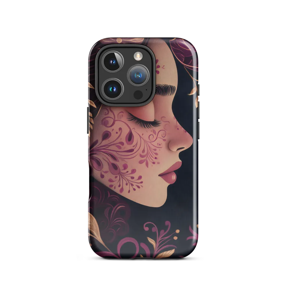 Serenity in Bloom | Phone Case |  16 Pro | Tough Case | Glossy