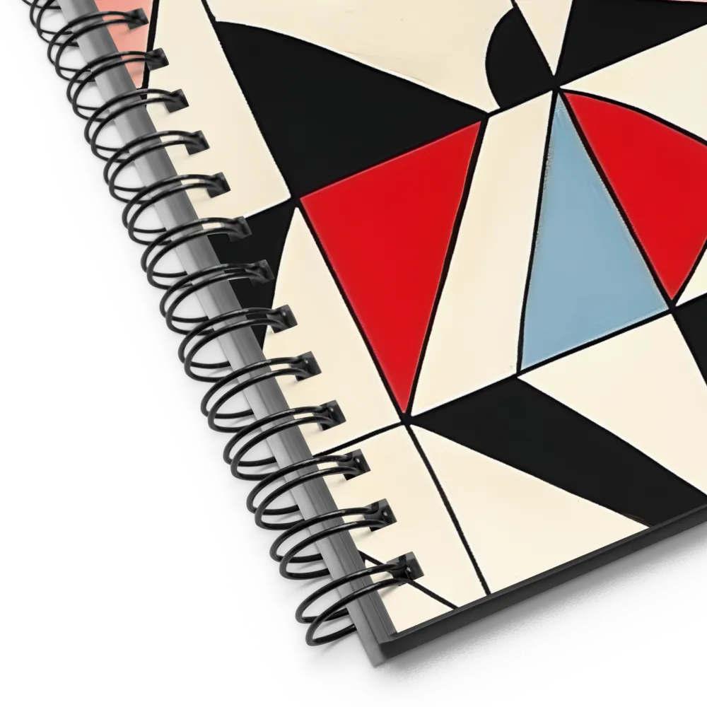 Dynamic Geometric Harmony | Spiral Notebook