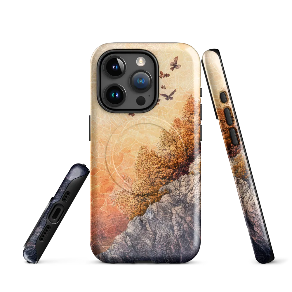 Fluttering Dreams of Serenity | Phone Case |  15 Pro | MagSafe® Tough Case | Glossy