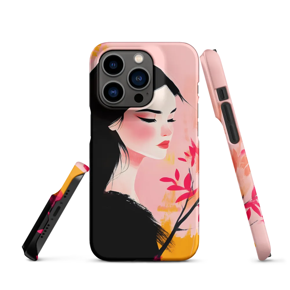 Pink Profile with Blossom Branch