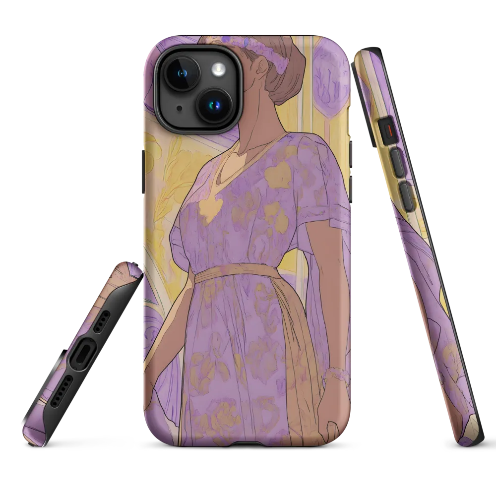 Elegance in Floral Harmony | Phone Case |  15 Plus | Tough Case | Matte