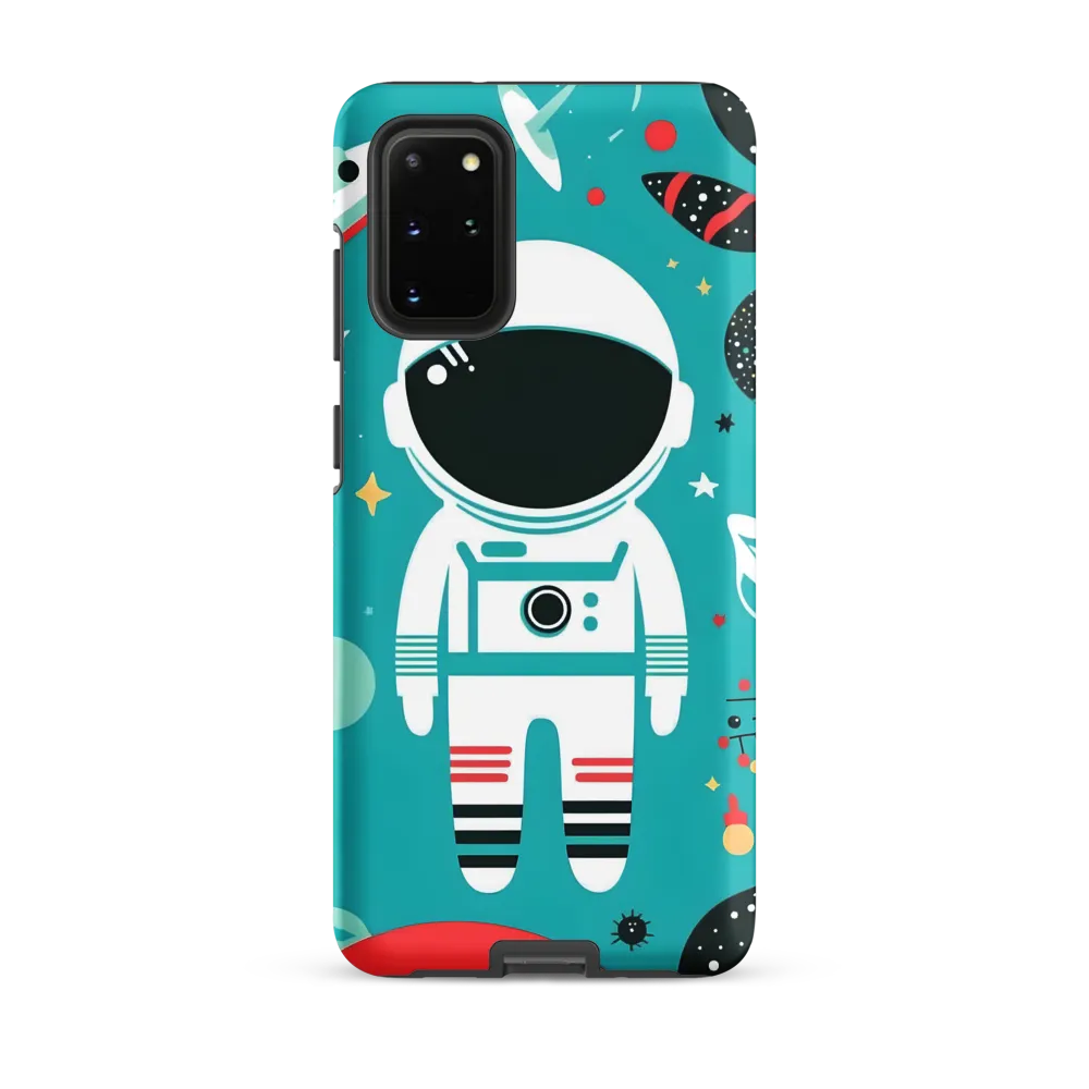 Whimsical Astronaut in Cosmic Wonderland