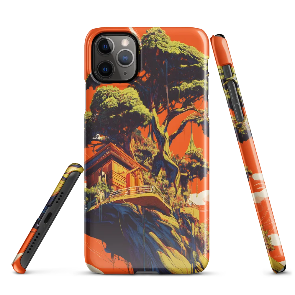 Soaring Sanctuary: The Surreal Treehouse | Phone Case |  11 Pro Max | Snap Case | Glossy