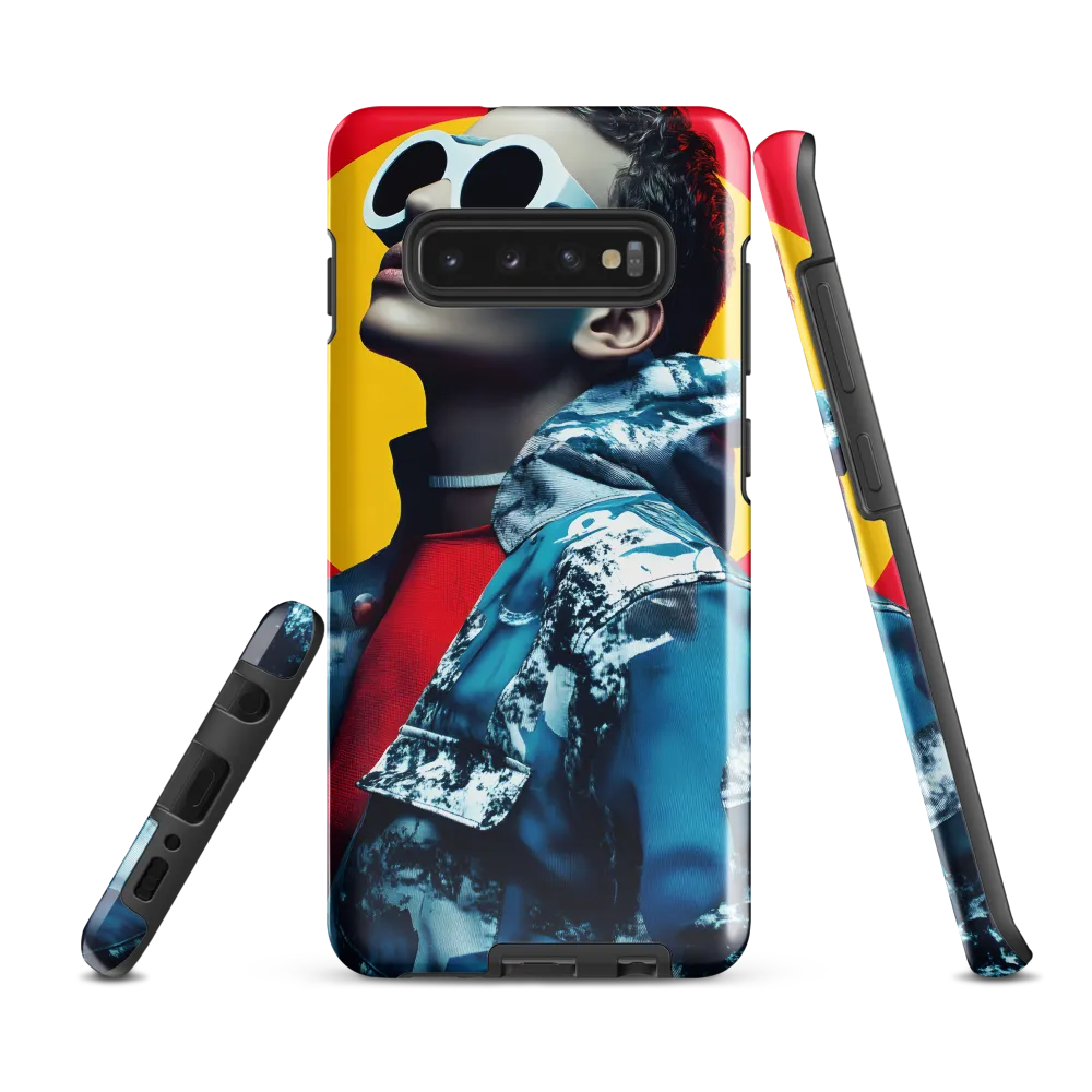 Bold Expressions: A Modern Fashion Portrait | Phone Case |  S10 Plus | Tough Case | Glossy