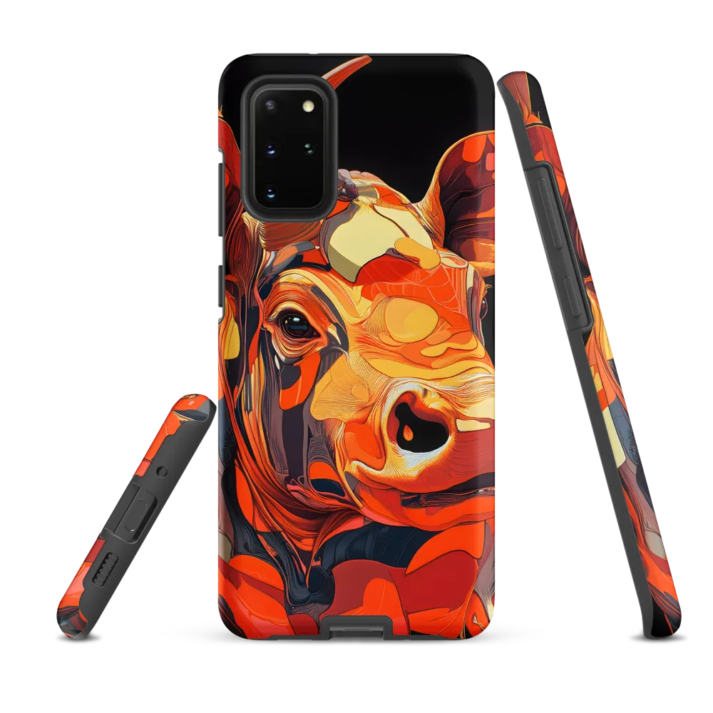 Modern Serenade: The Vibrant Cow