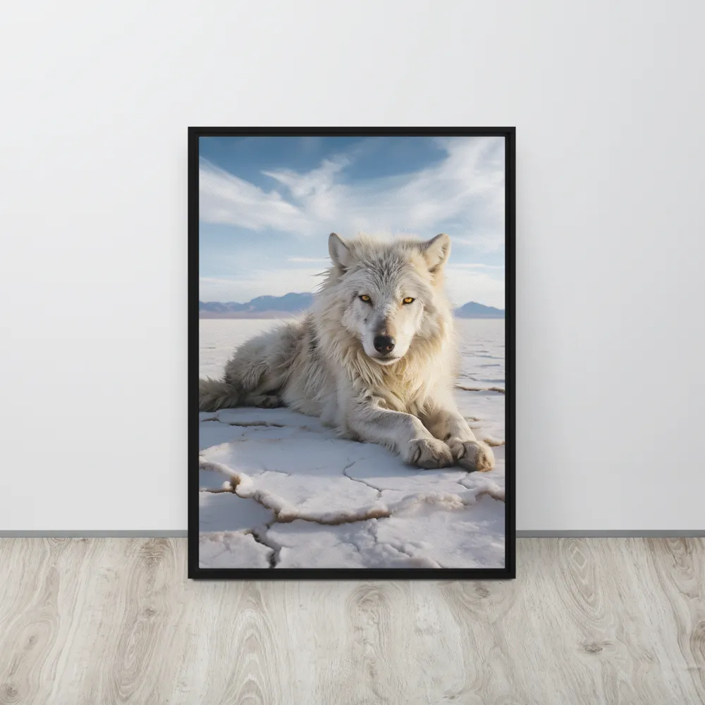 Guardian of the Salt Flats | Canvas with Black Frame | 20″×28″
