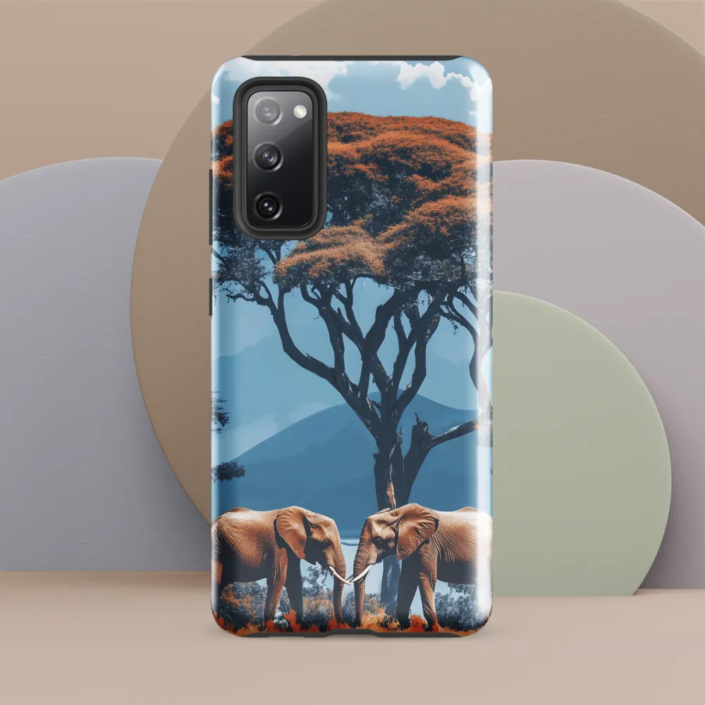 Elephants Amidst Serenity