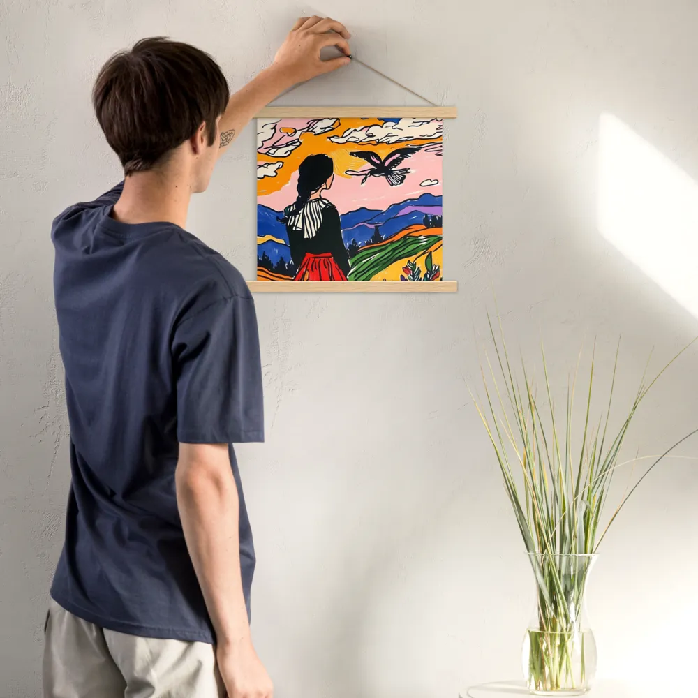 A Journey into Freedom | Poster With Oak Wood Hanger | 14″×14″