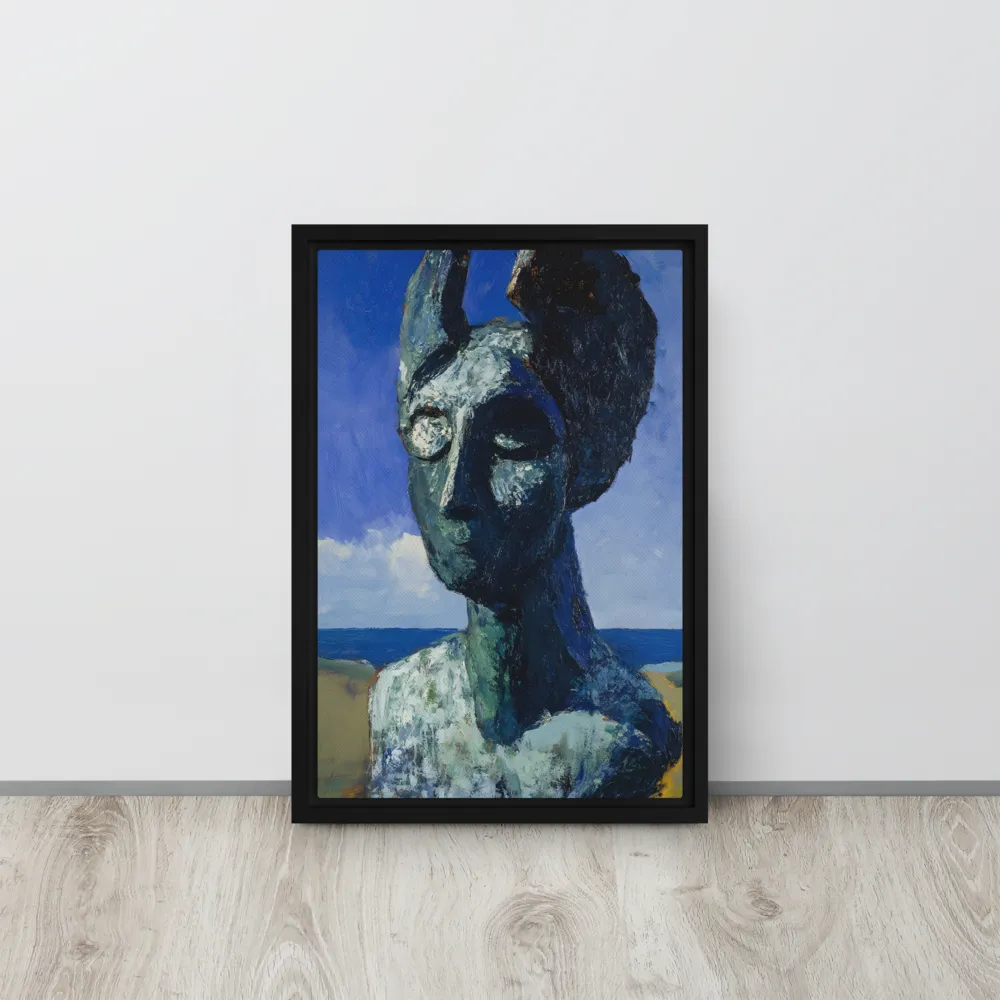 Silent Contemplation | Canvas with Black Frame | 12″×18″