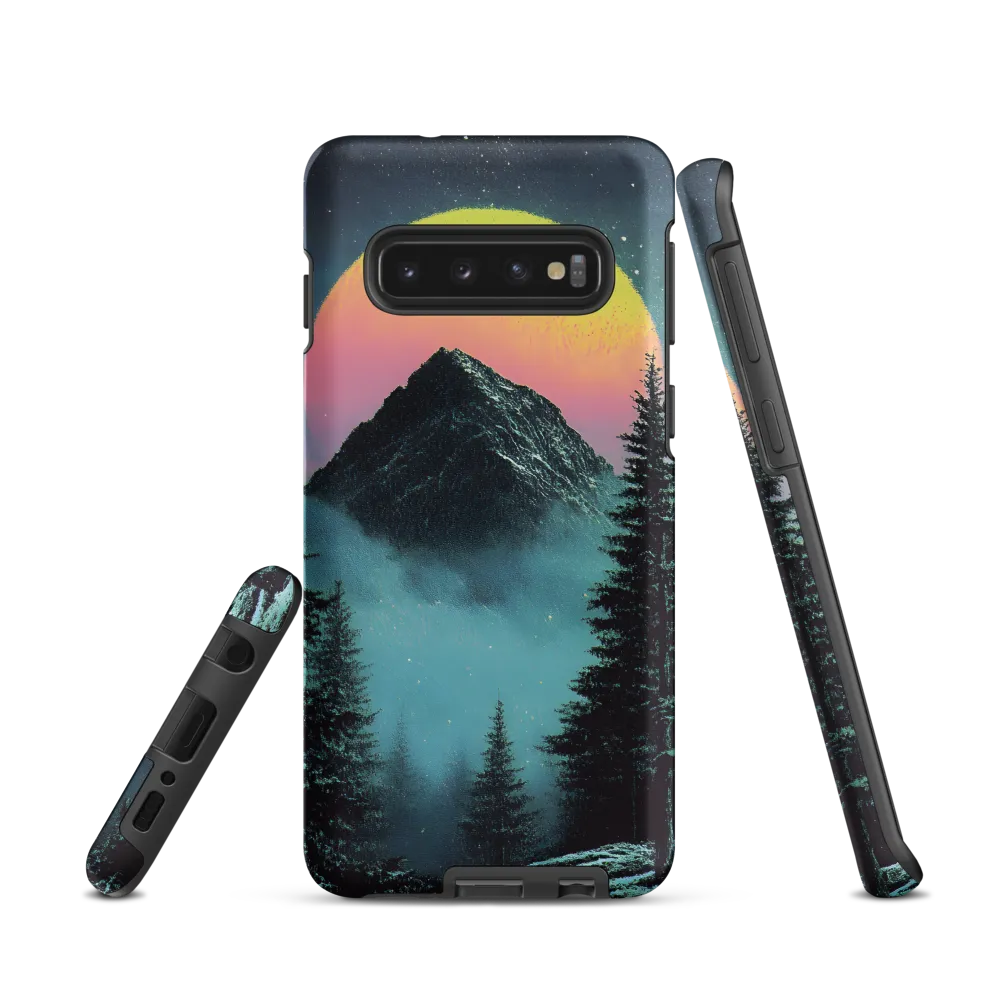 Ethereal Peaks Under Celestial Lights