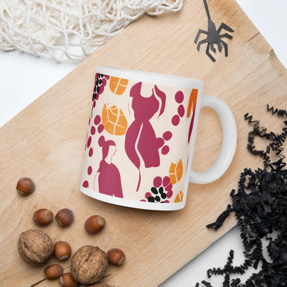 Fashion and Flora: An Abstract Dance | Mugs | Multiple Sizes & Colors