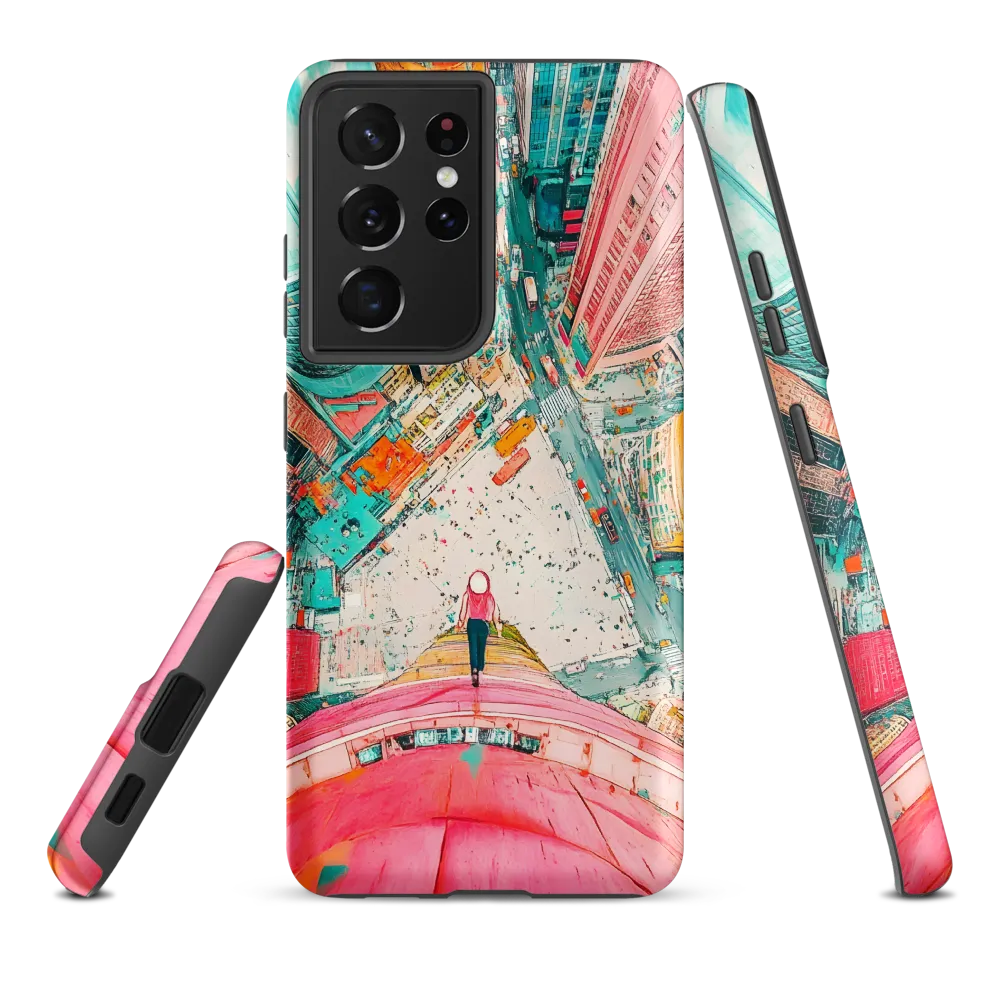Vertical Horizons: A Surreal Cityscape Adventure | Phone Case |  S21 Ultra | Tough Case | Matte
