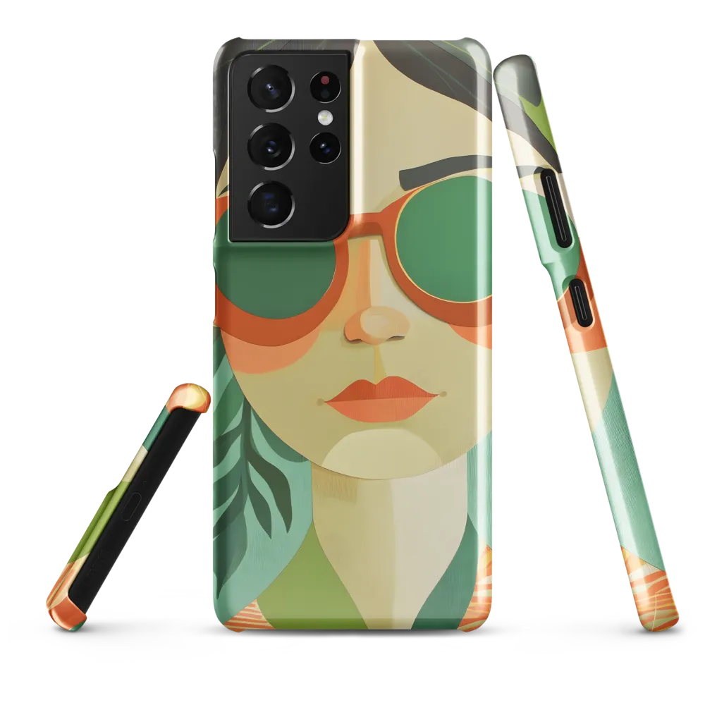 Bold Serenity: A Modern Portrait | Phone Case |  S21 Ultra | Snap Case | Glossy