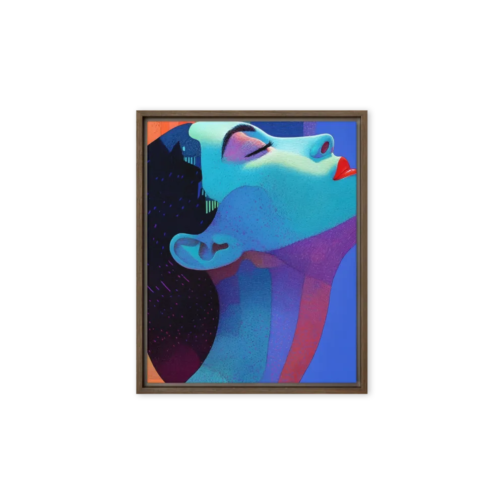 Ethereal Reverie | Canvas with Brown Frame | 8″×10″