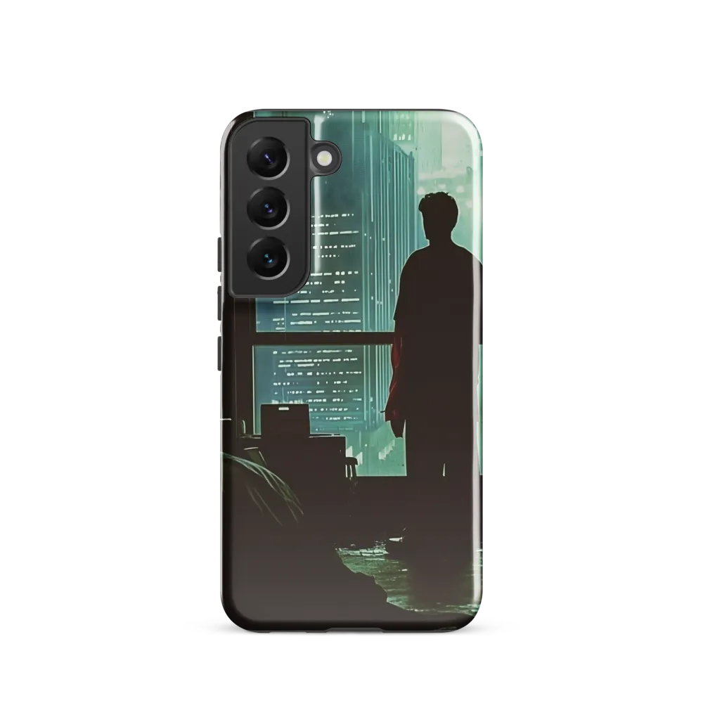 Silent Contemplation in a Futuristic Dystopia