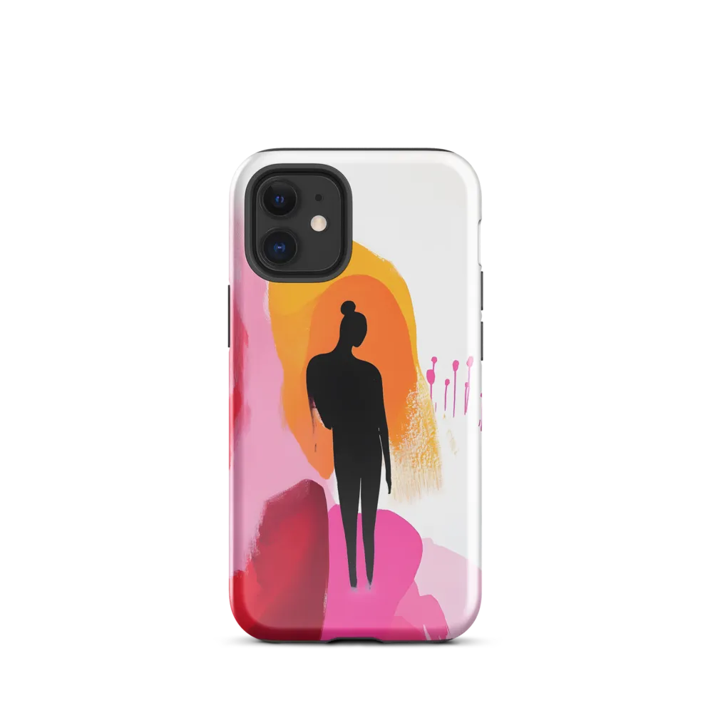 Silhouette in Colorful Abstraction