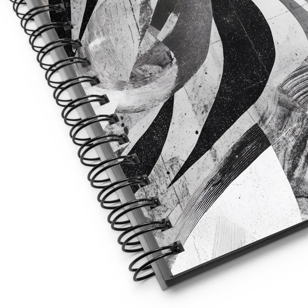 Fluidity in Monochrome | Spiral Notebook