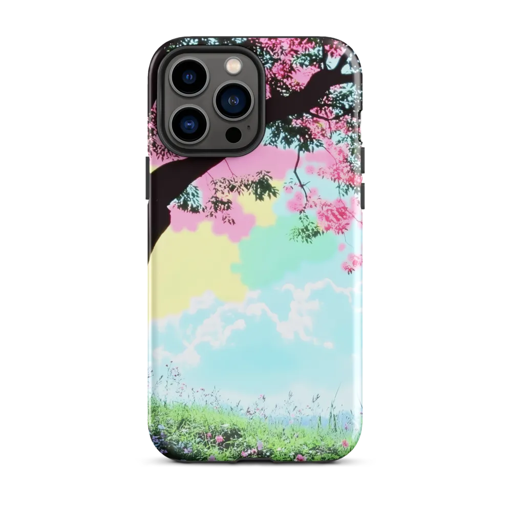Pastel Dreams: A Surreal Tree Landscape