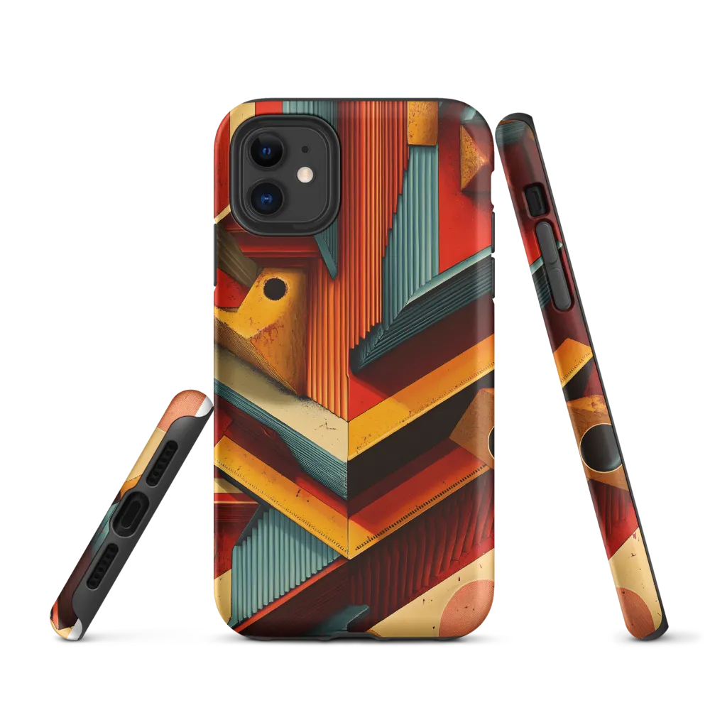 Geometric Harmony | Phone Case |  11 | Tough Case | Matte