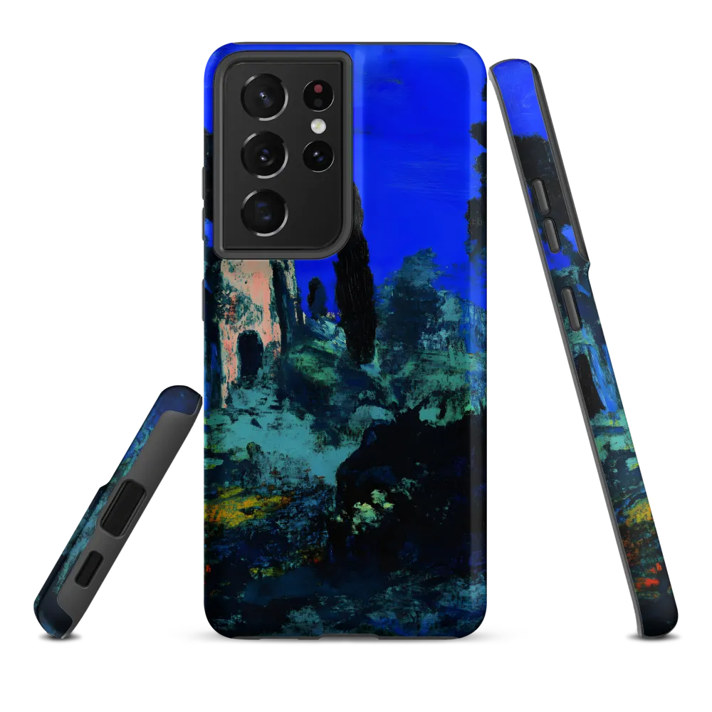 Moonlit Ruins with Cypress