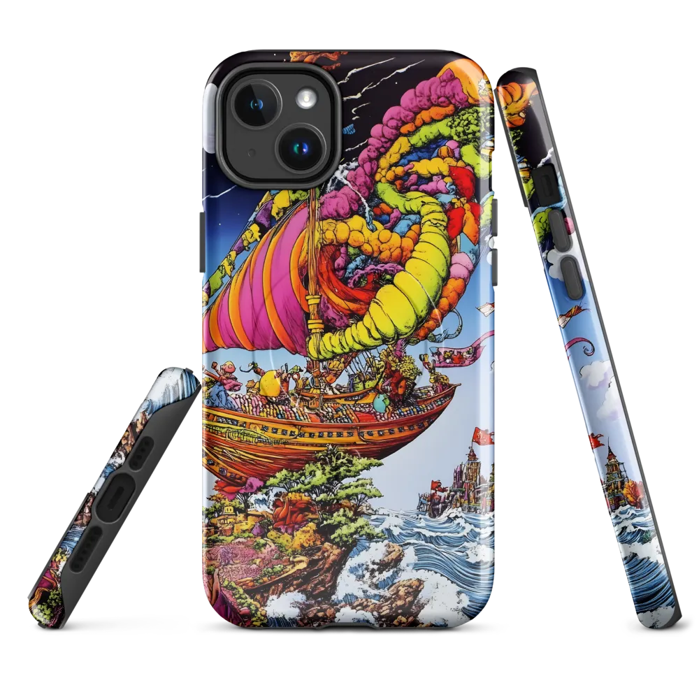 Voyage of Whimsy: A Surreal Sailor's Dream | Phone Case |  14 Plus | MagSafe® Tough Case | Glossy