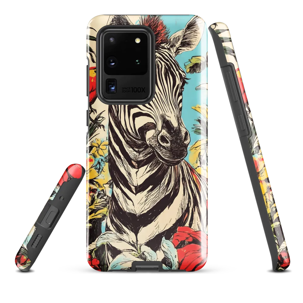 Zebra in Tropical Reverie