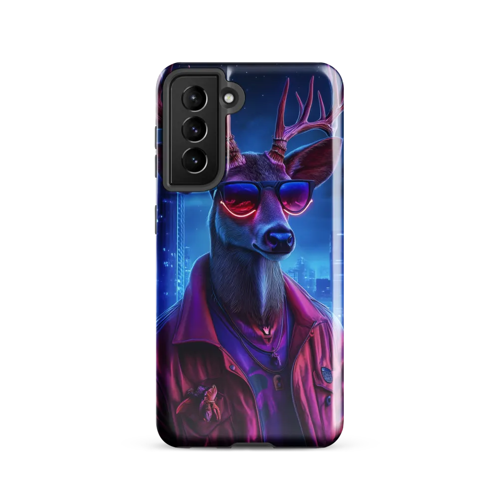 Urban Serenade: The Cool Deer | Phone Case |  S21 | Tough Case | Glossy