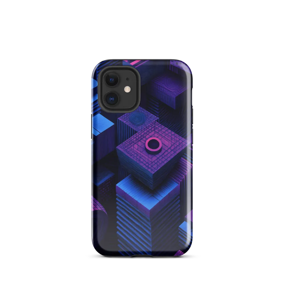 Geometric Dreams in Blue and Purple