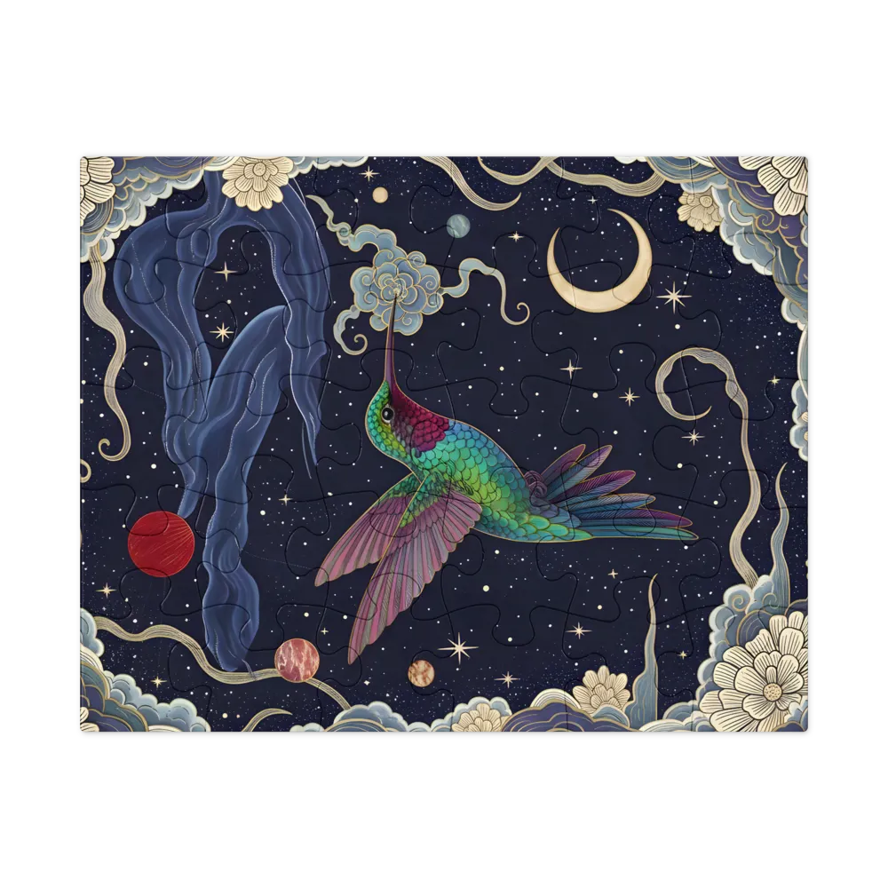 Celestial Hummingbird 
 Jigsaw Puzzle in Tin Box