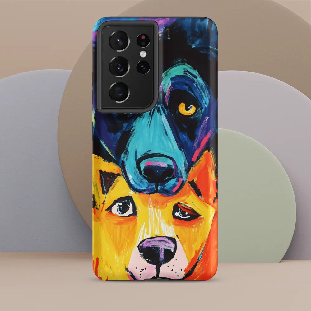 Vibrant Companions: An Expression of Canine Spirit