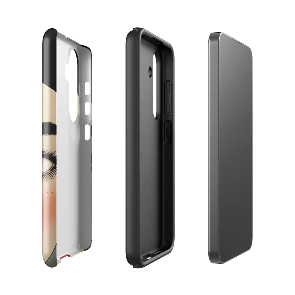 Serenity Captured: A Modern Portrait | Phone Case |  S24 | Tough Case | Glossy
