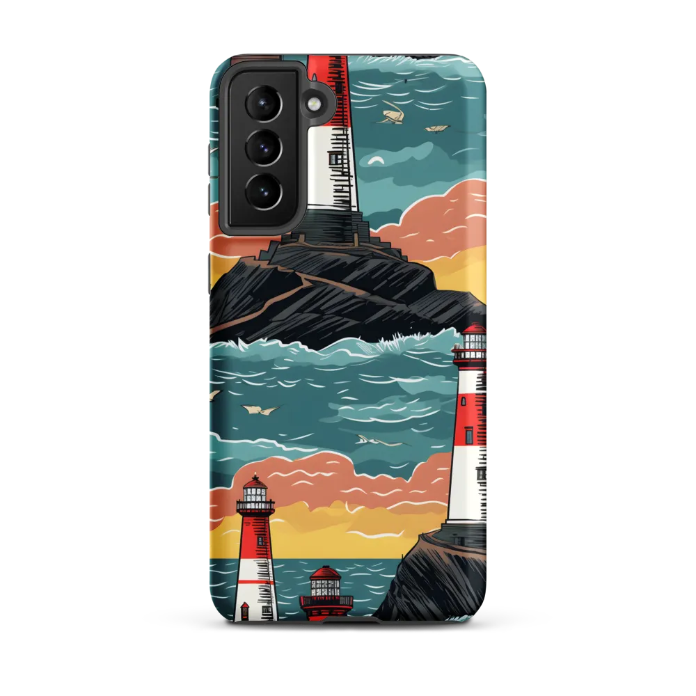 Lighthouses in a Whimsical Ocean
