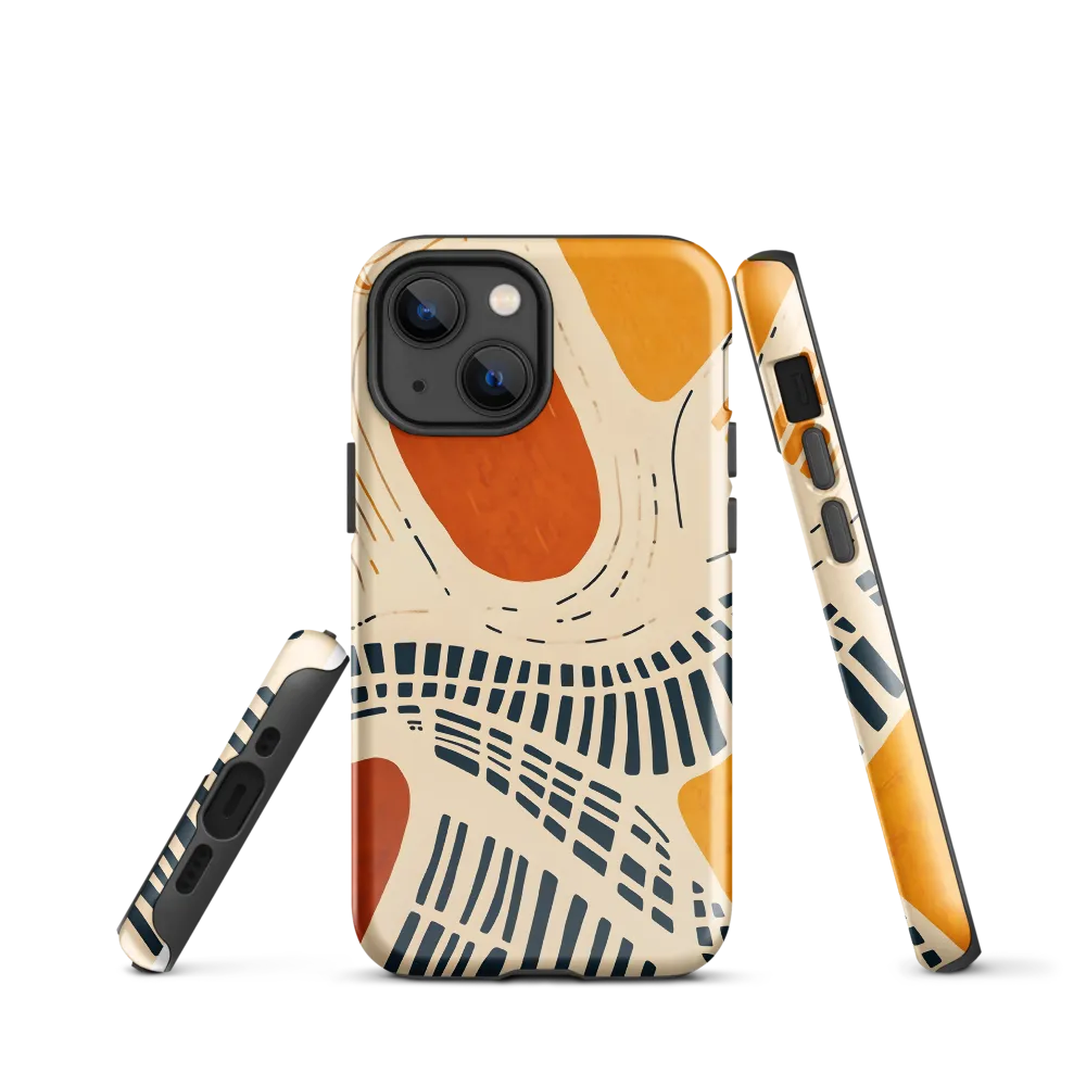 Urban Patterns in Harmony | Phone Case |  13 mini | Tough Case | Glossy