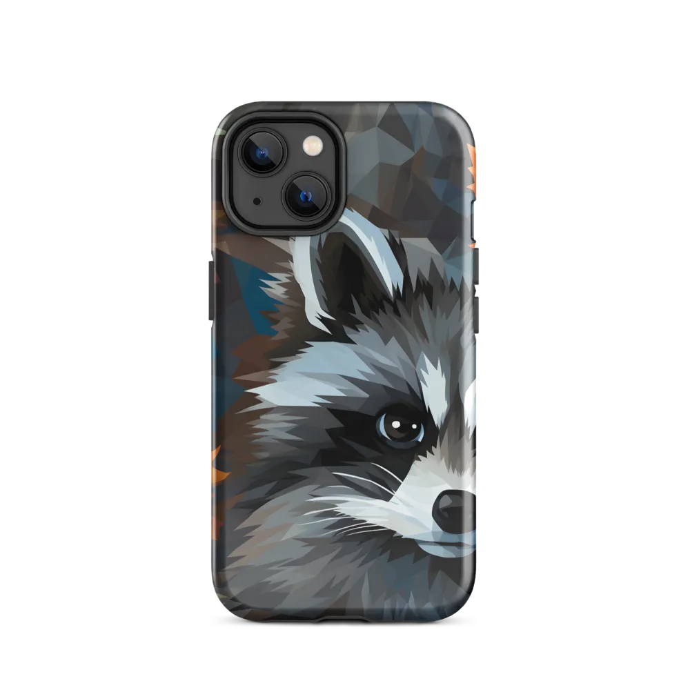Whispers of Autumn: The Raccoon's Gaze | Phone Case |  14 | Tough Case | Glossy